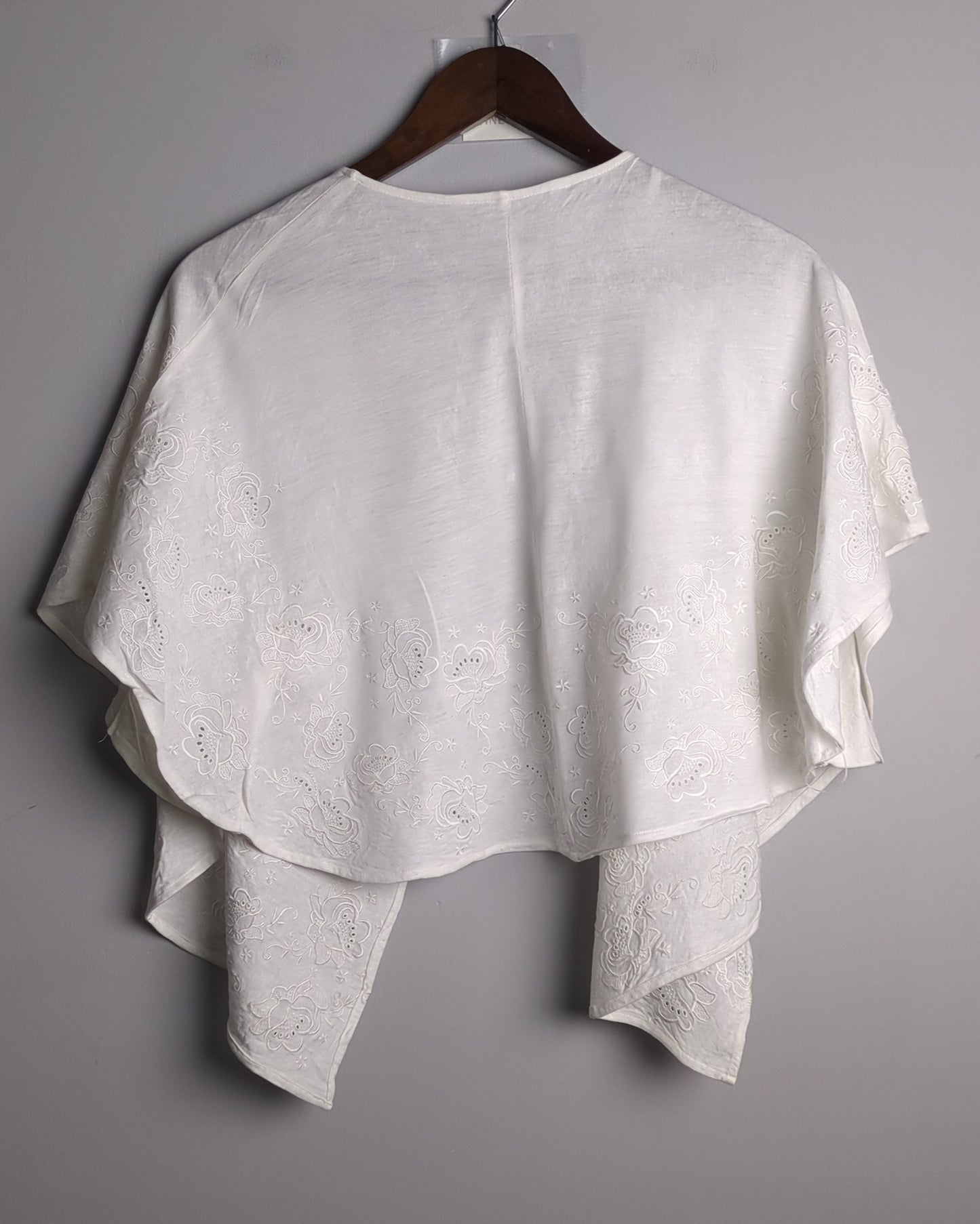 Forever New White Floral Shrug