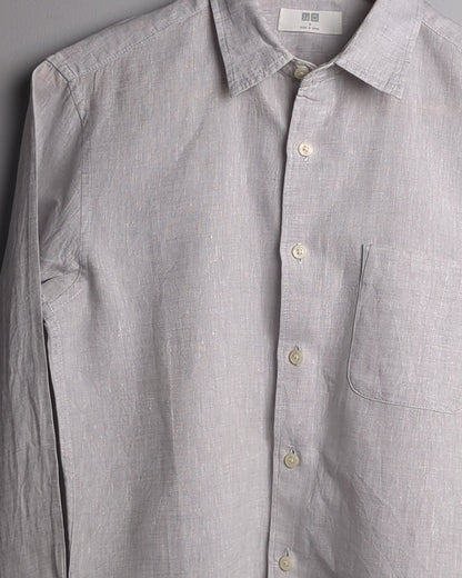 Uniqlo Gray Linen Shirt