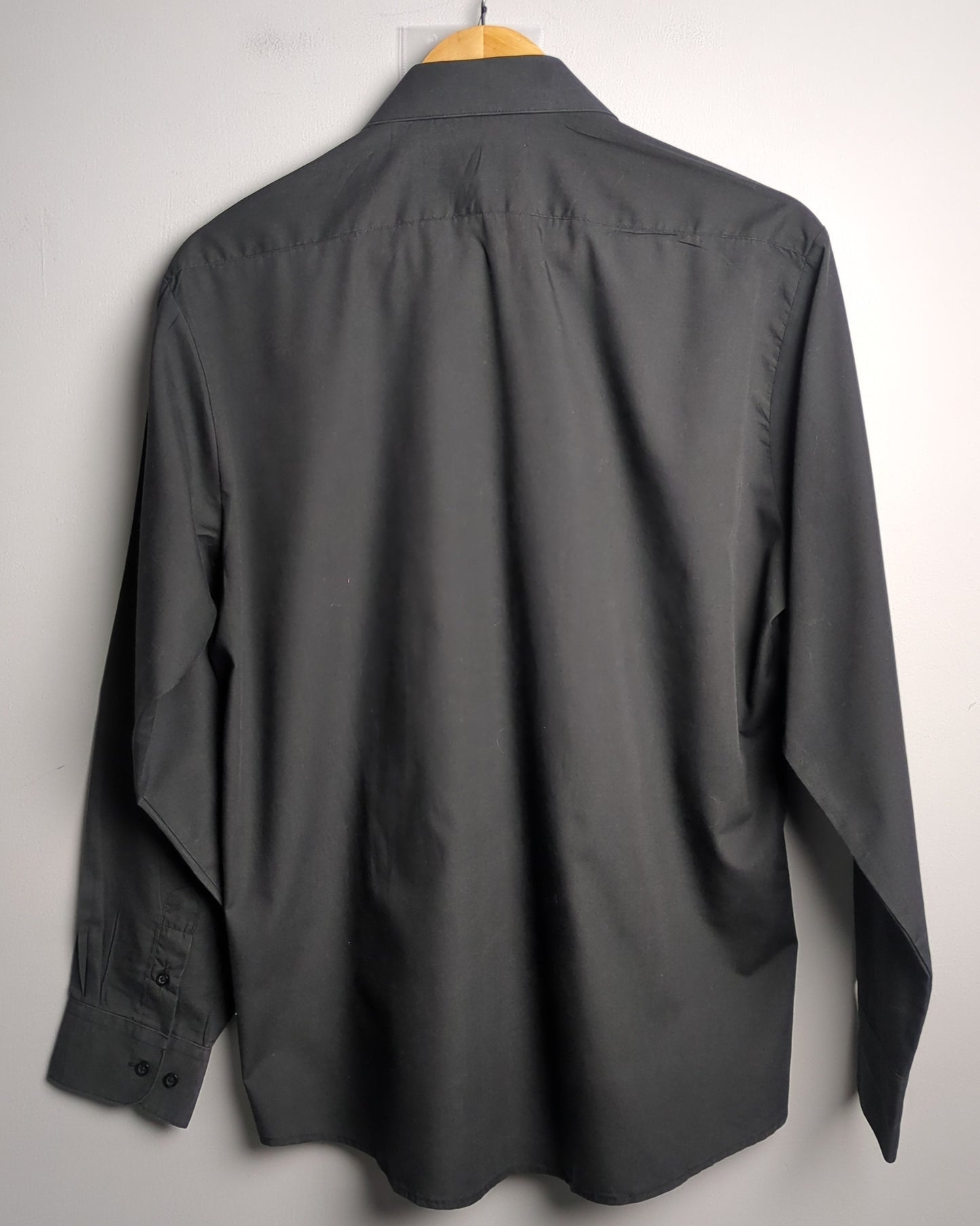 Lady Roberto By Henry Segal Black Button Shirt
