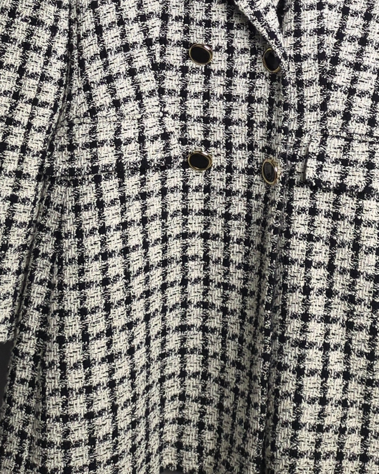Zara White Tweed Blazer