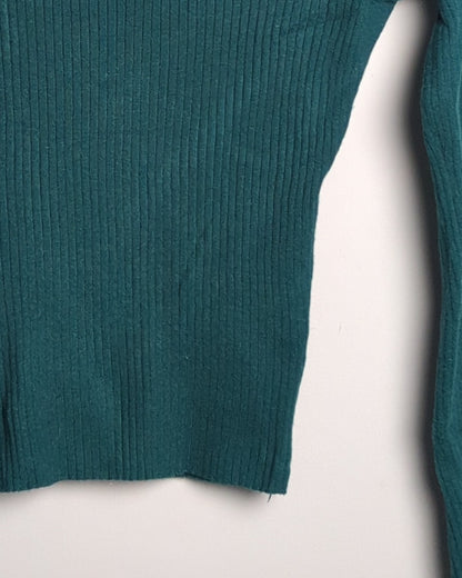 Mango Green Wrap Sweater