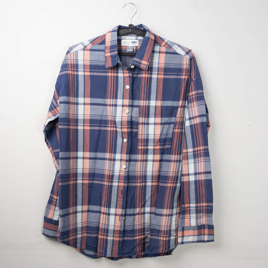 Plaid Button-Up Shirt