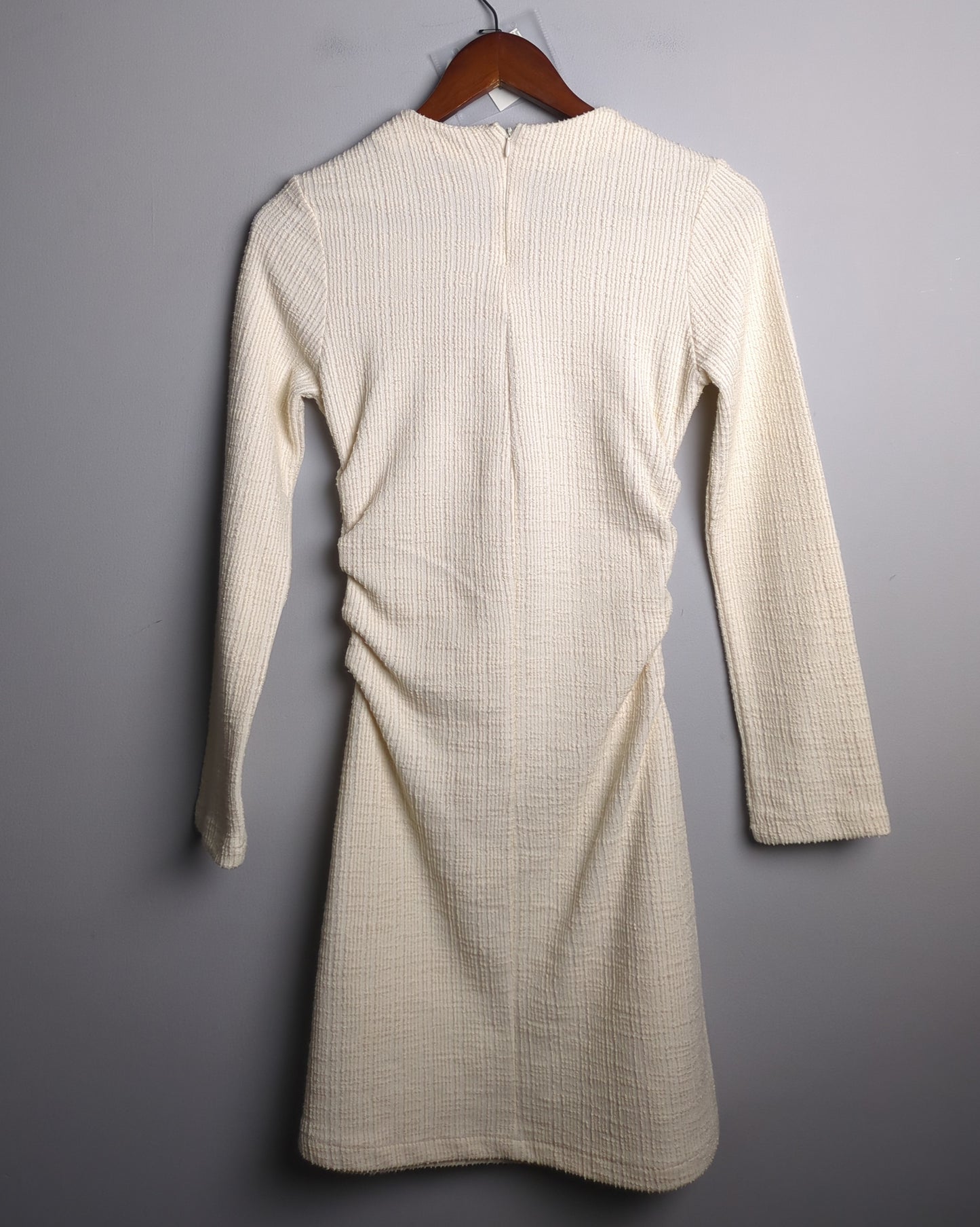 H&M Beige Ruched Dress