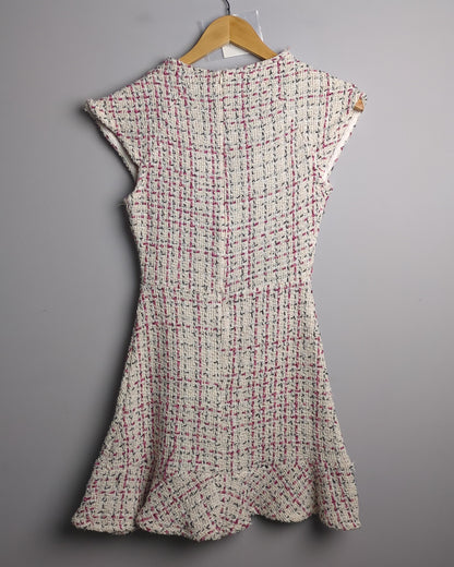 Zara White Tweed Dress