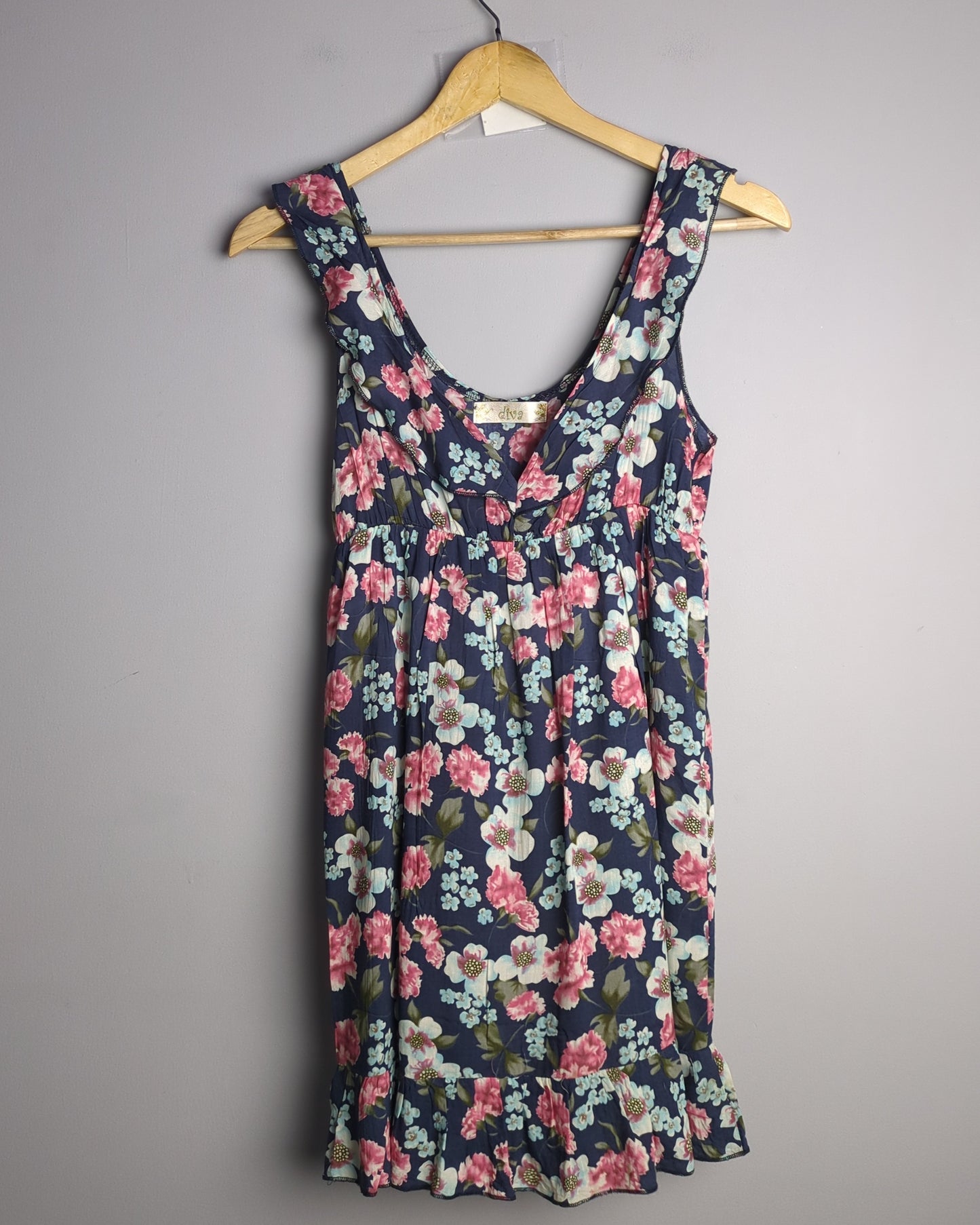 Diva Blue Floral Dress