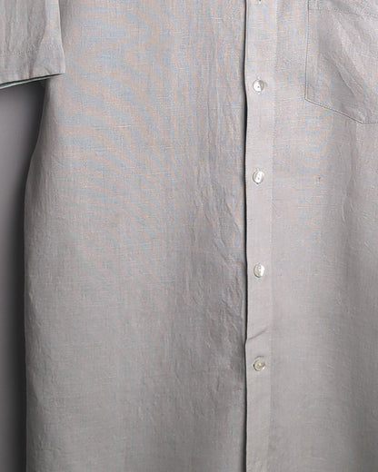 Fabindia Gray Linen Shirt