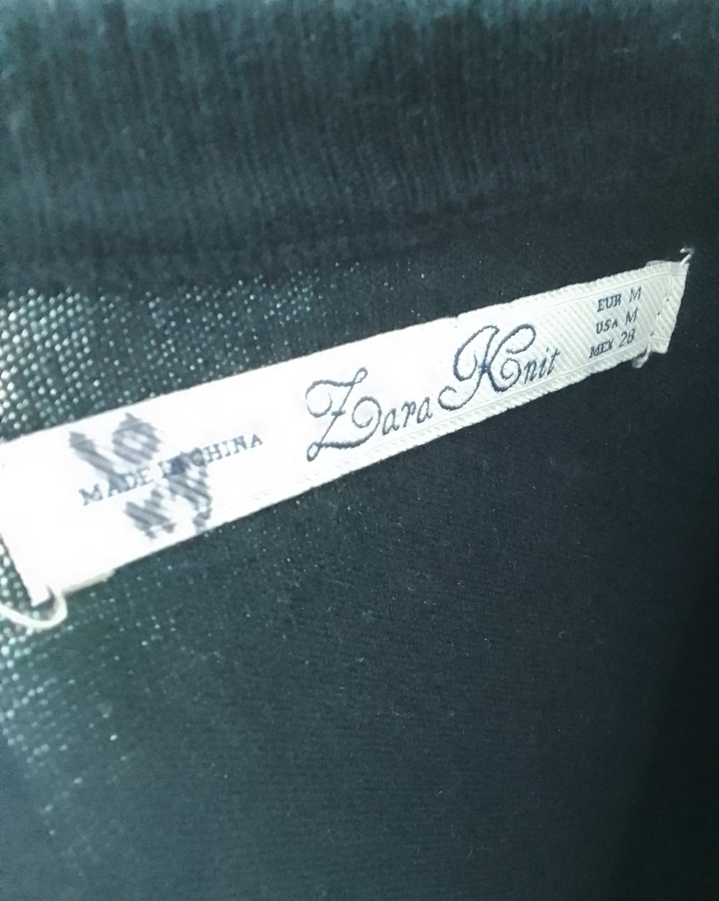Black Back-Zip Sweater