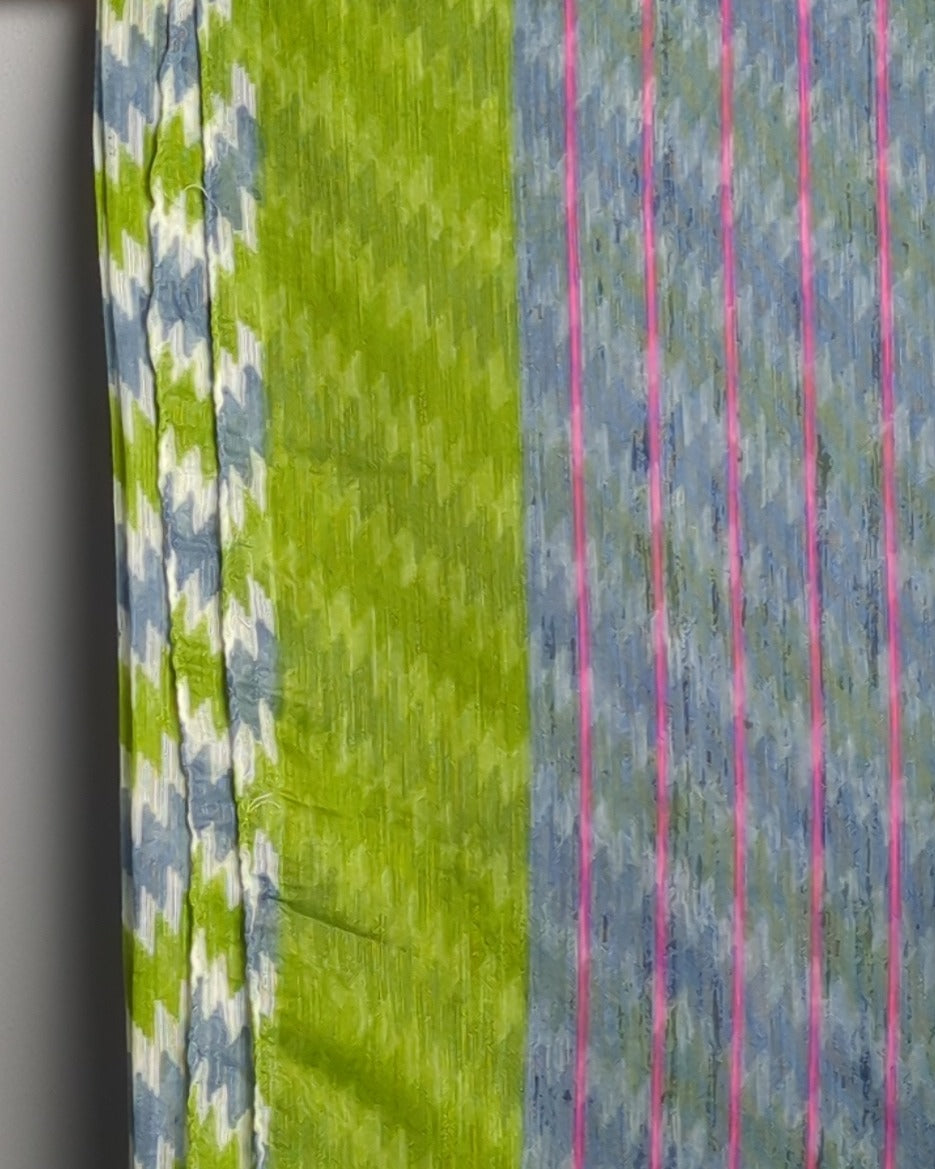 Green Printed Saaree