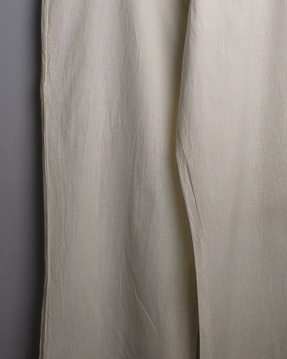 Beige Linen Trousers
