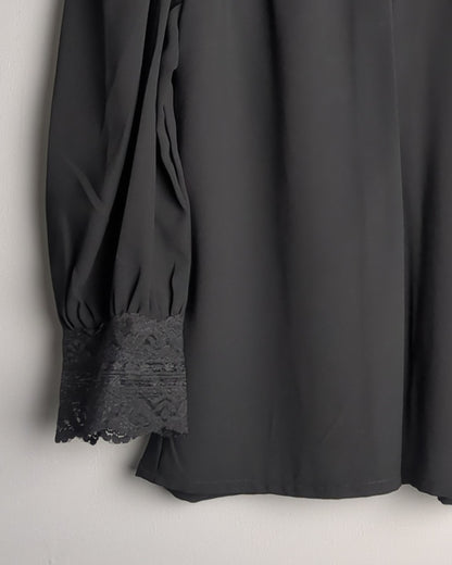 And Black Lace Blouse