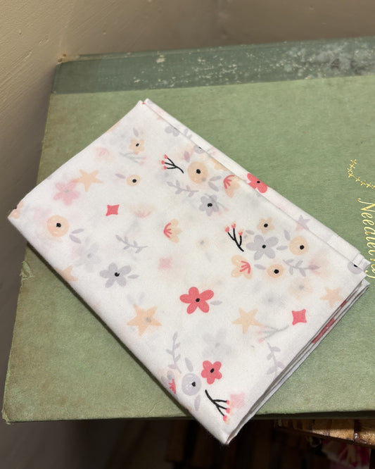 White Floral Bandana