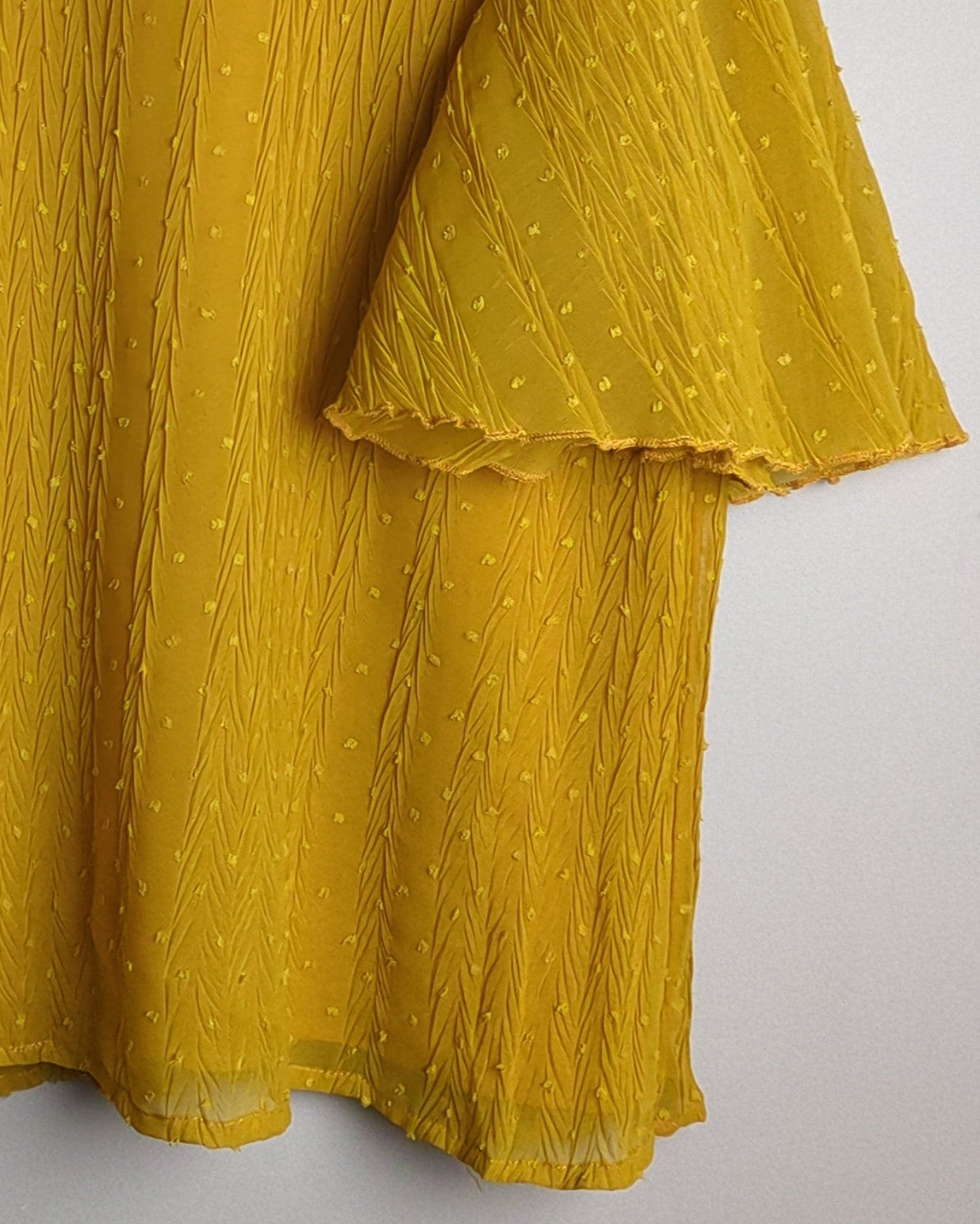 Shein Orange Ruffle Top