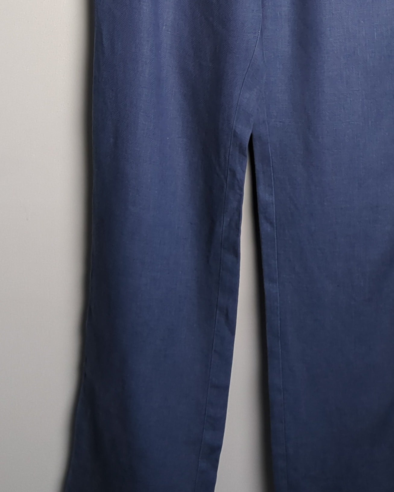 Cotton World Blue Linen Trousers