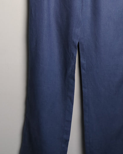 Cotton World Blue Linen Trousers