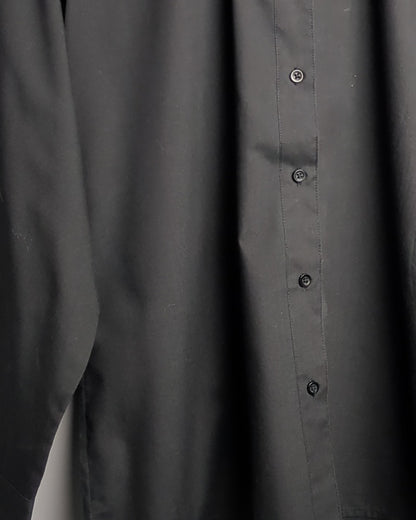 Lady Roberto By Henry Segal Black Button Shirt