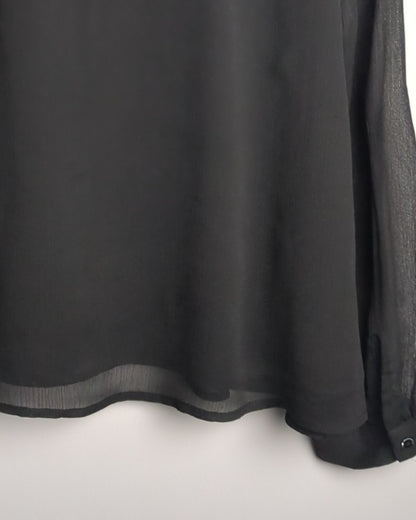 Forever 21 Black Embellished Blouse
