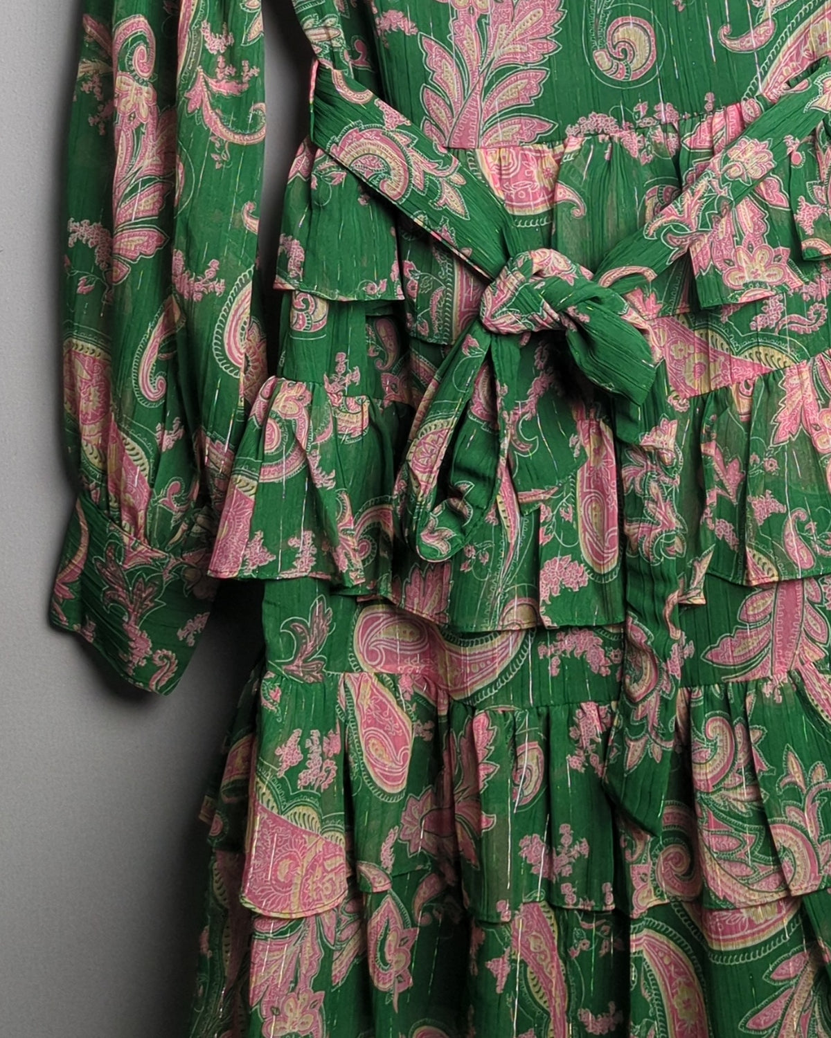 Twenty Dresses Green Paisley Dress