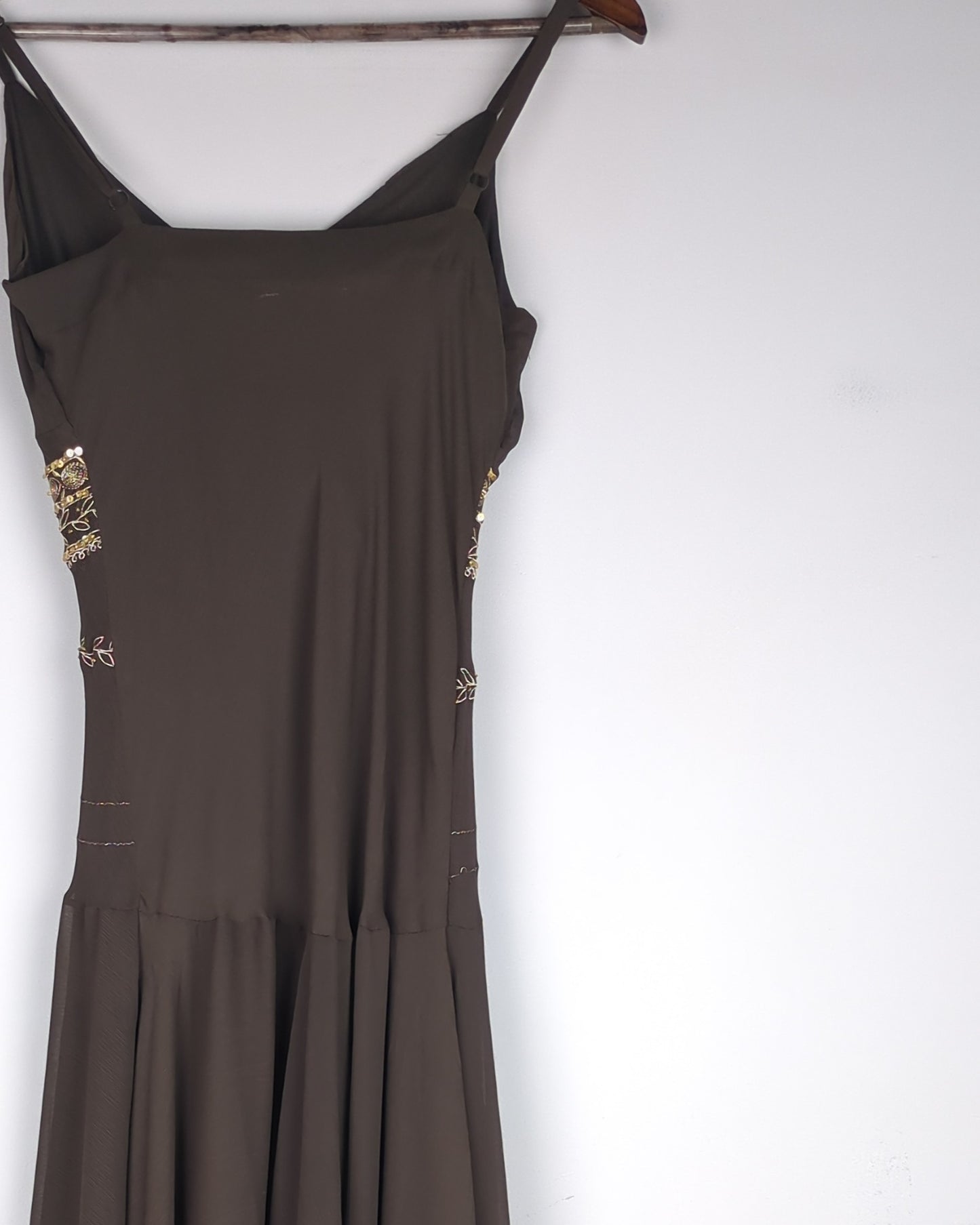 New Look Brown Embellished Dress
