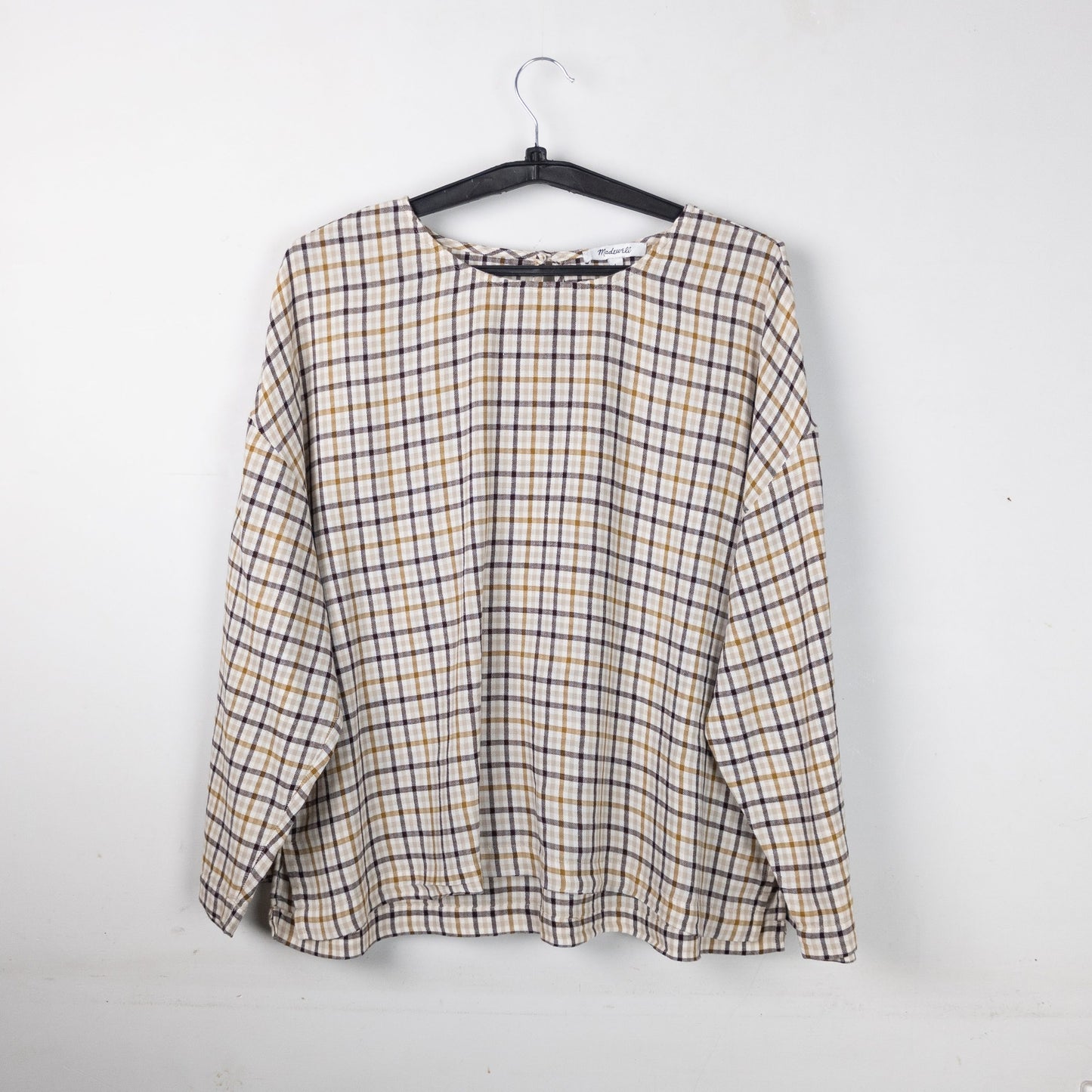Plaid Long Sleeve Top