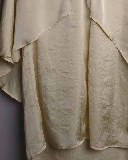 Beige Satin Blouse