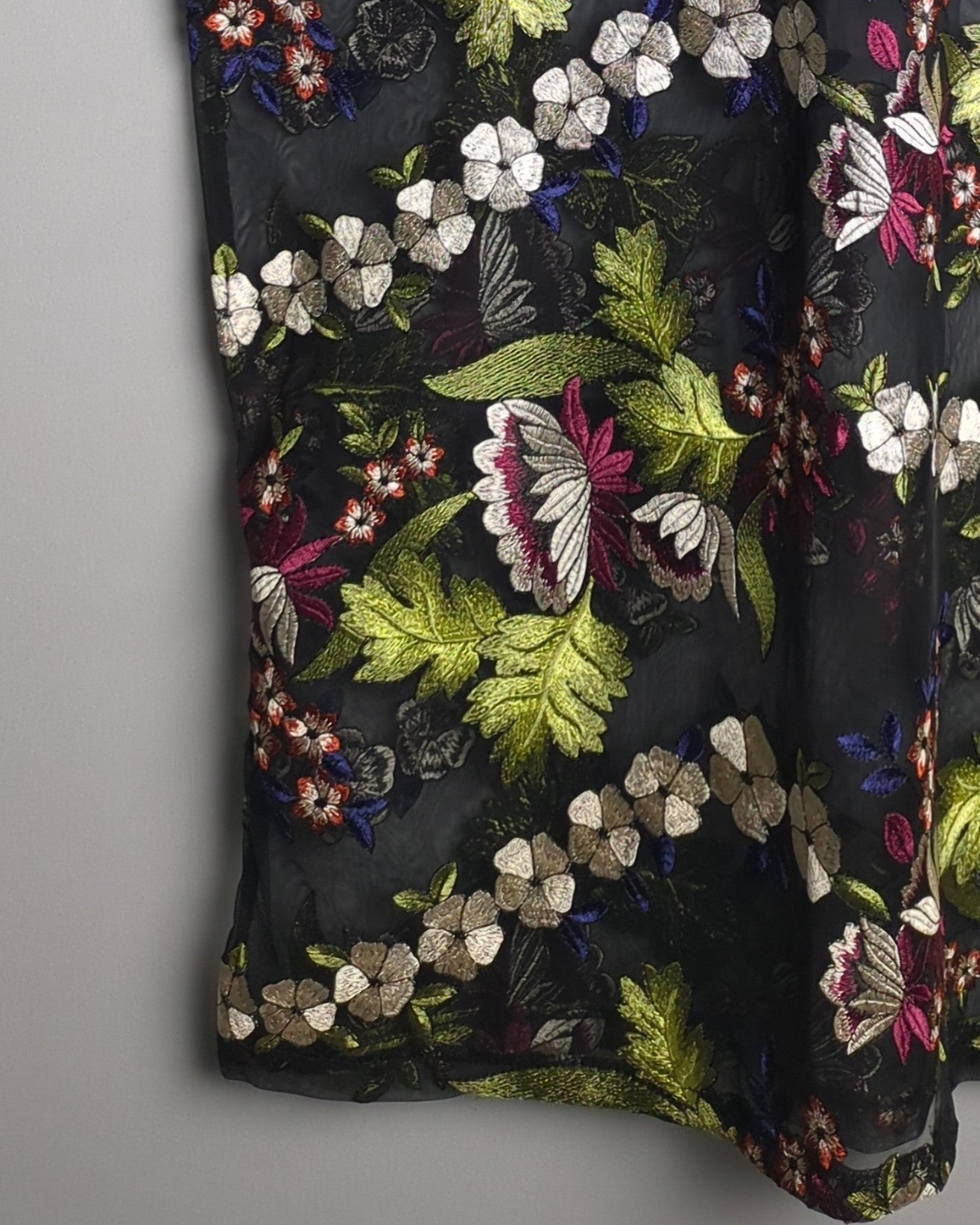Zara Black Embroidered Tunic