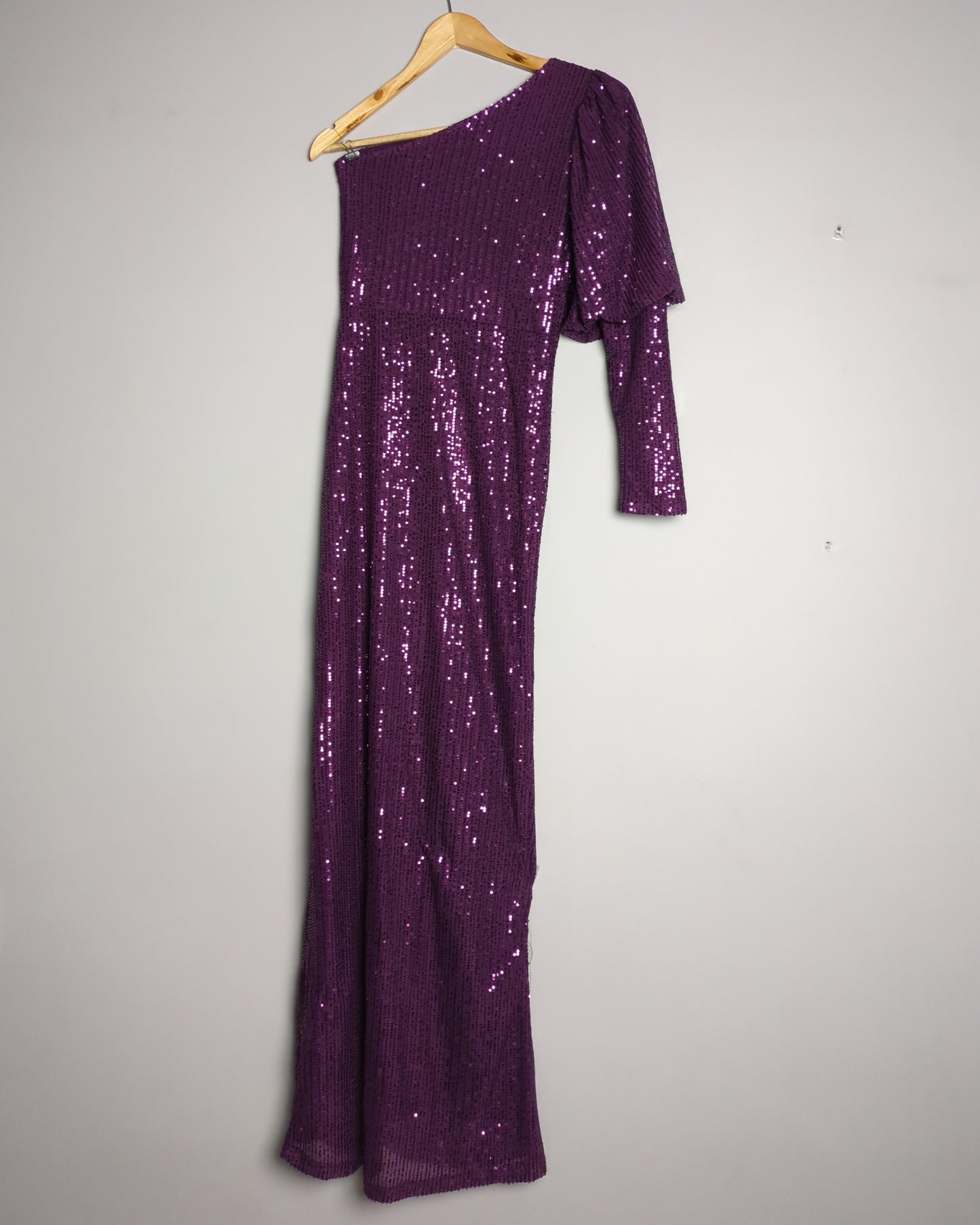 B+ Vestry Purple Sequin Gown