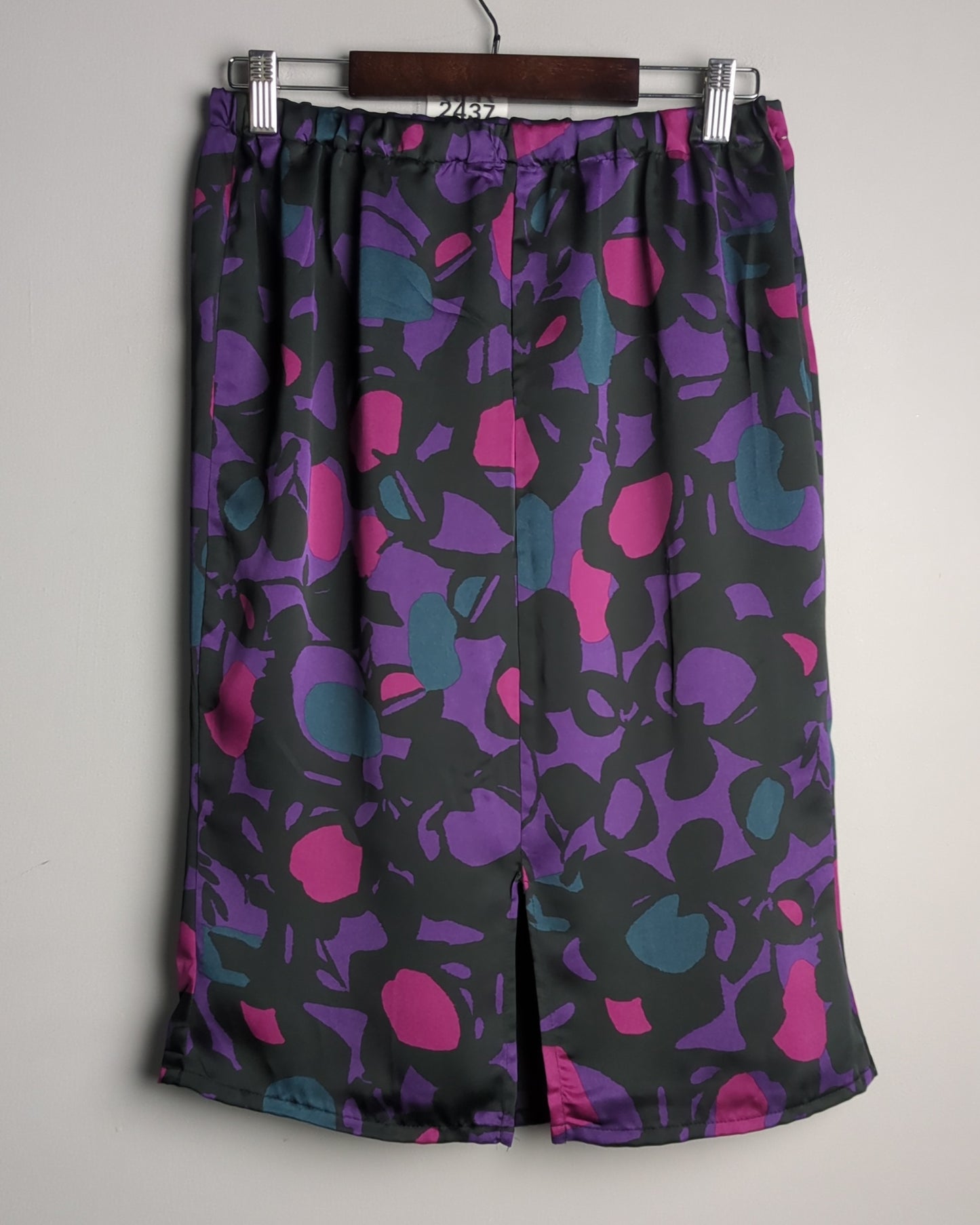 M&S Purple Printed Skirt