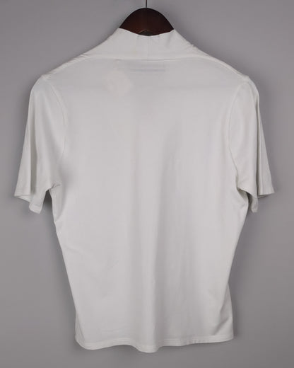 Cottonworld White V-Neck Tee