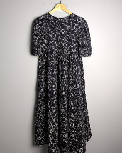 Zara Black Polka-Dot Dress