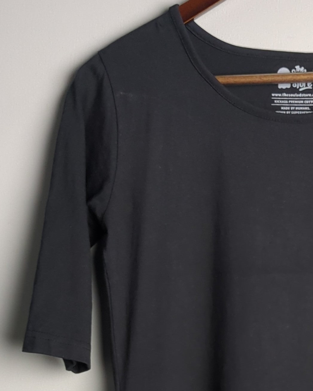 The Souled Store Black T-Shirt Dress