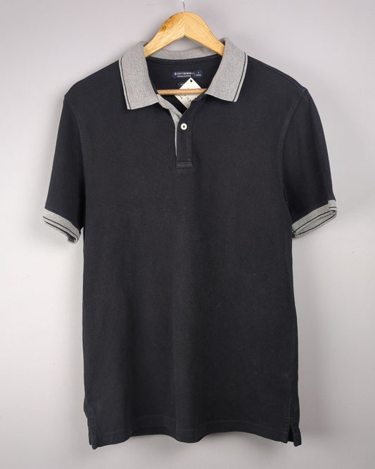 Cottonworld Black Polo