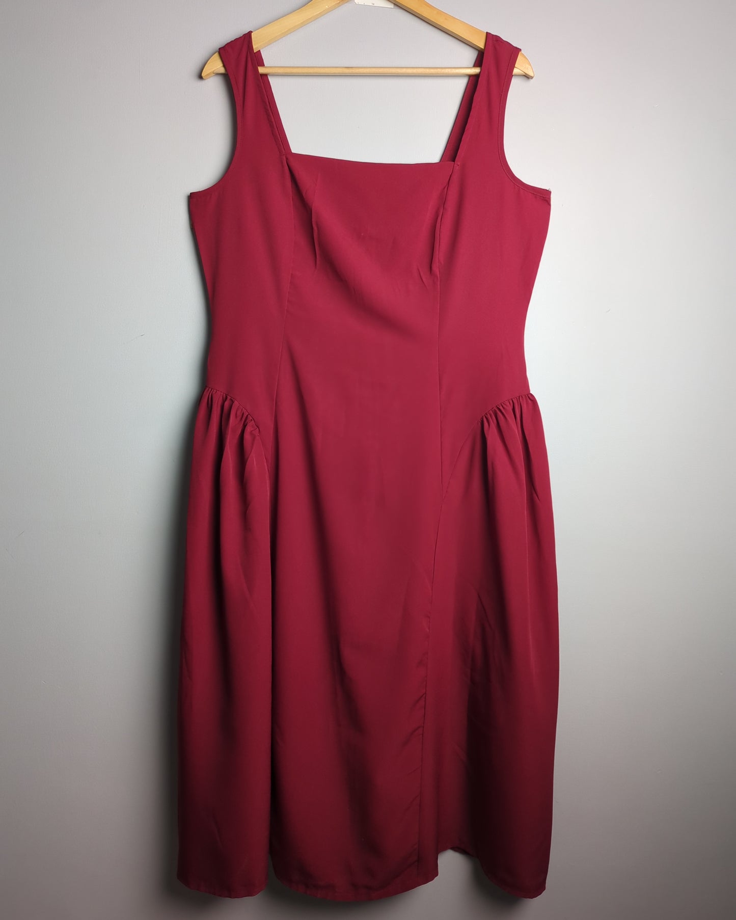 Aayu Wine Sleeveless Dress