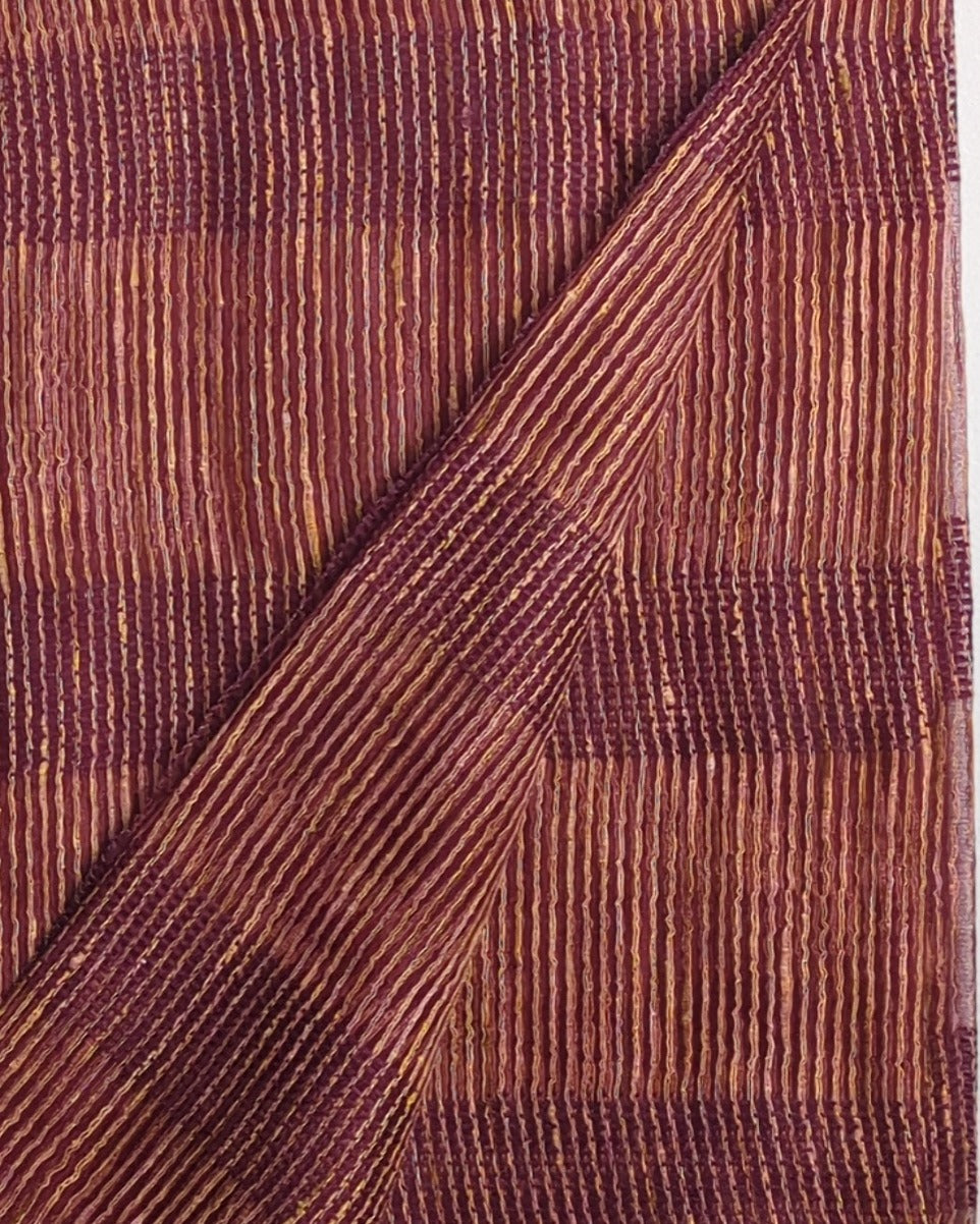 Wine Textured Saaree
