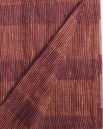 Wine Textured Saaree