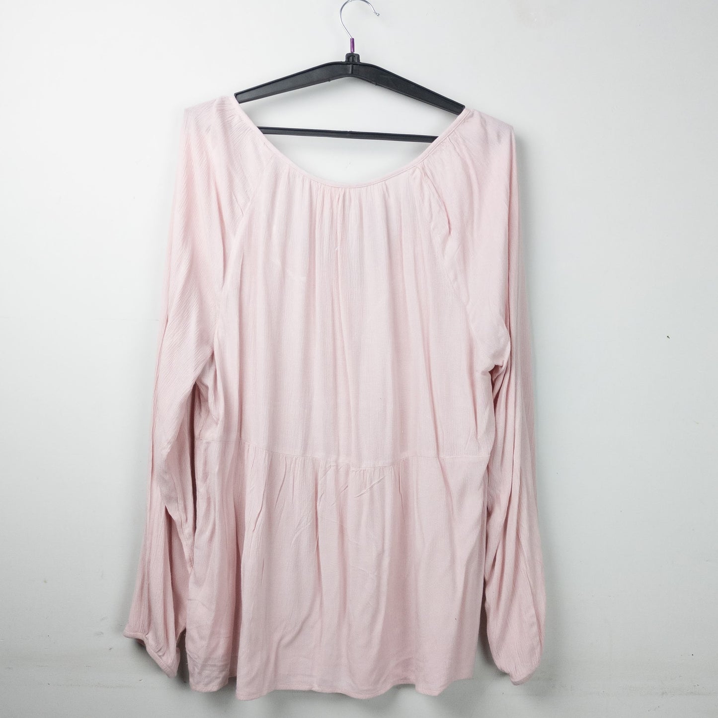 Pale Pink Peasant Blouse