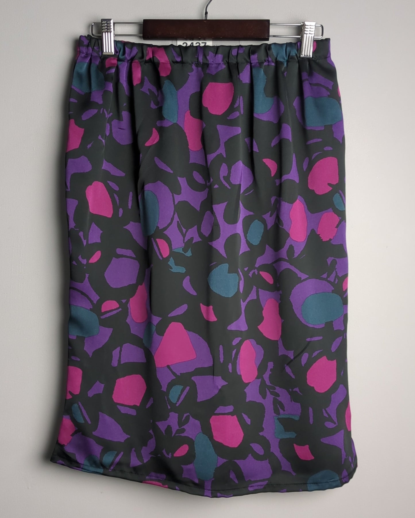 M&S Purple Printed Skirt