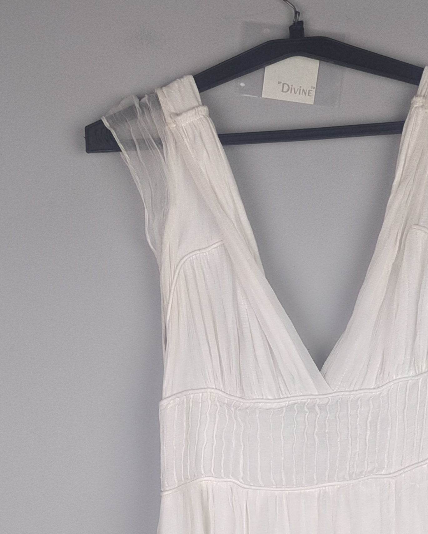 Mango White Maxi Dress