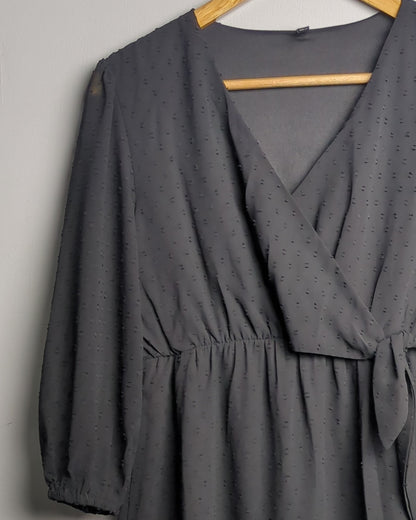 Rio Black Wrap Dress