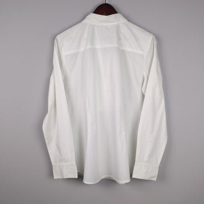 White Pleated Blouse