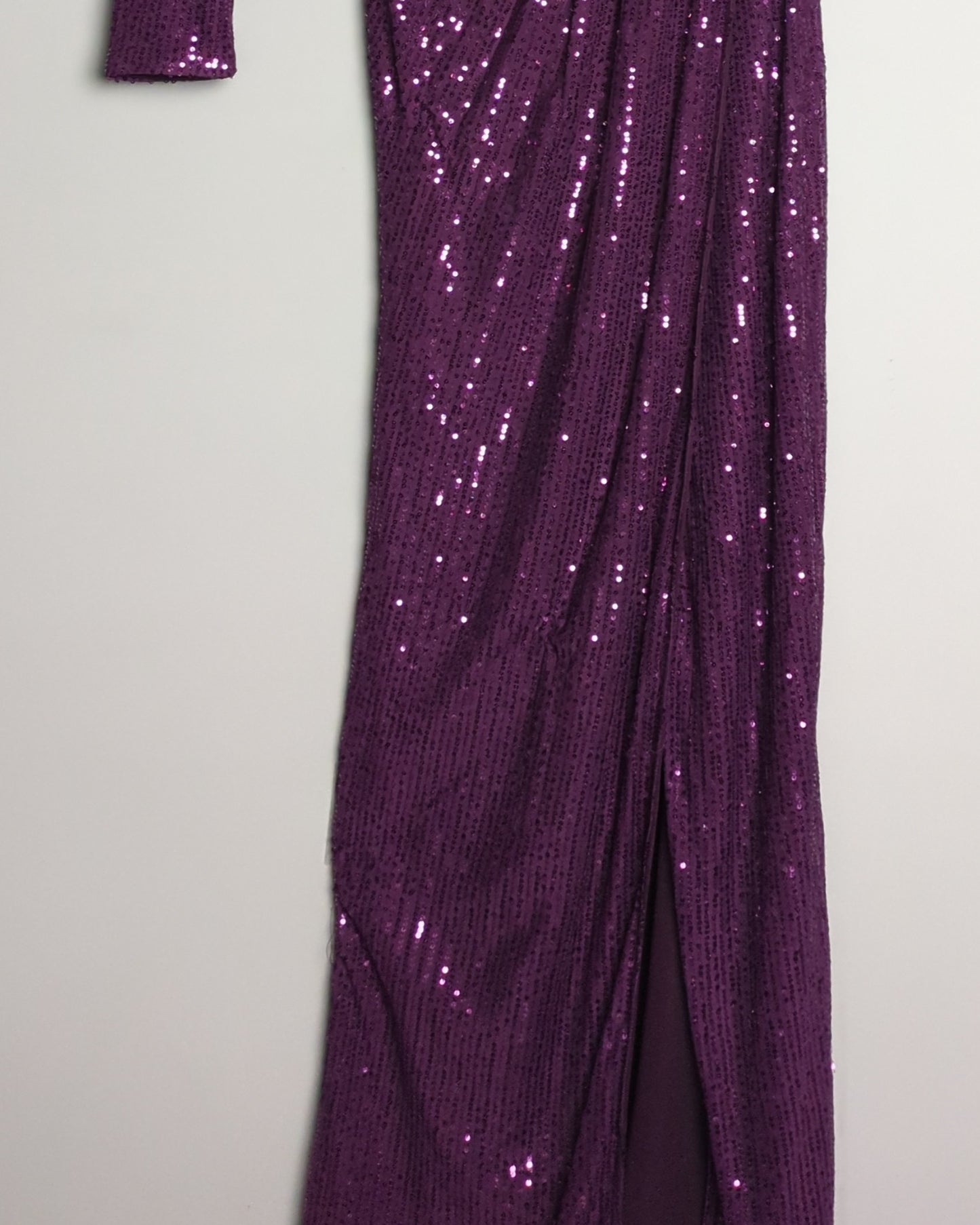 B+ Vestry Purple Sequin Gown