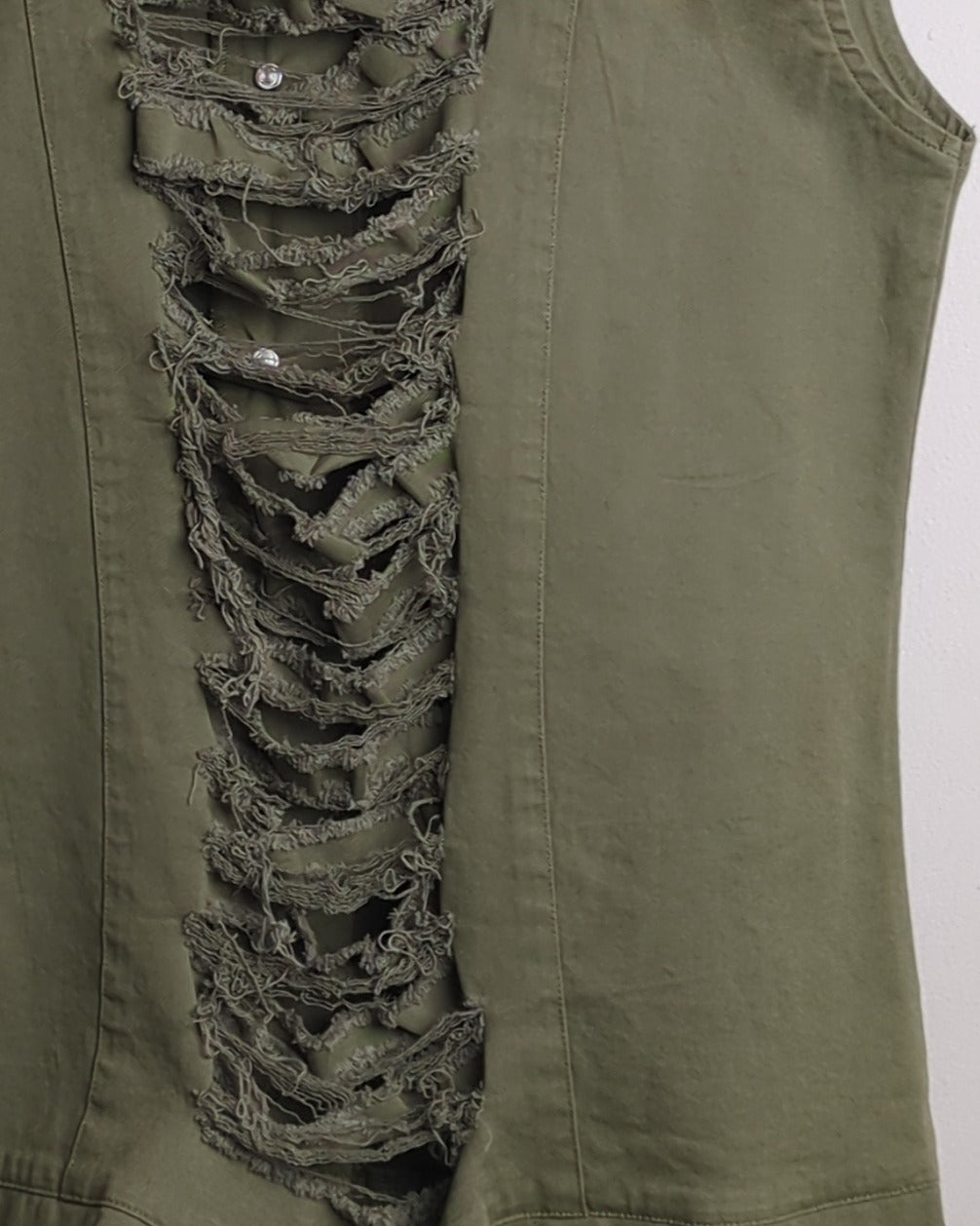 Green Denim Vest