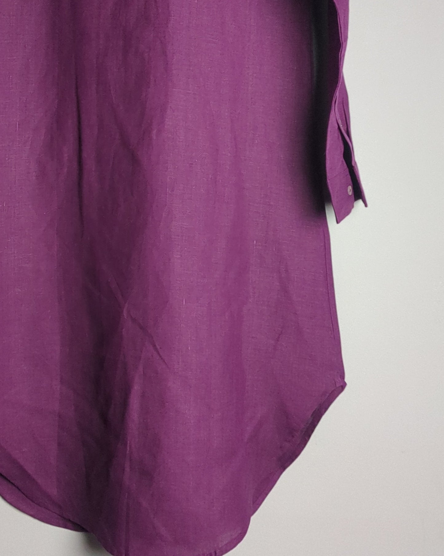 B Label Purple Linen Tunic