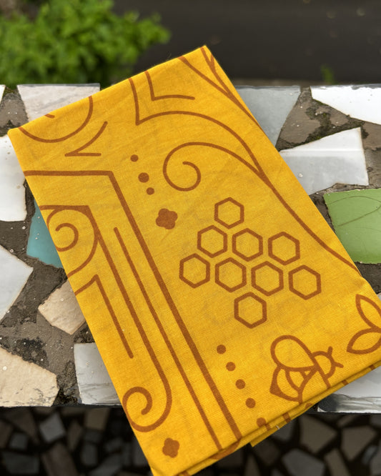 Orange Honeycomb Bandana