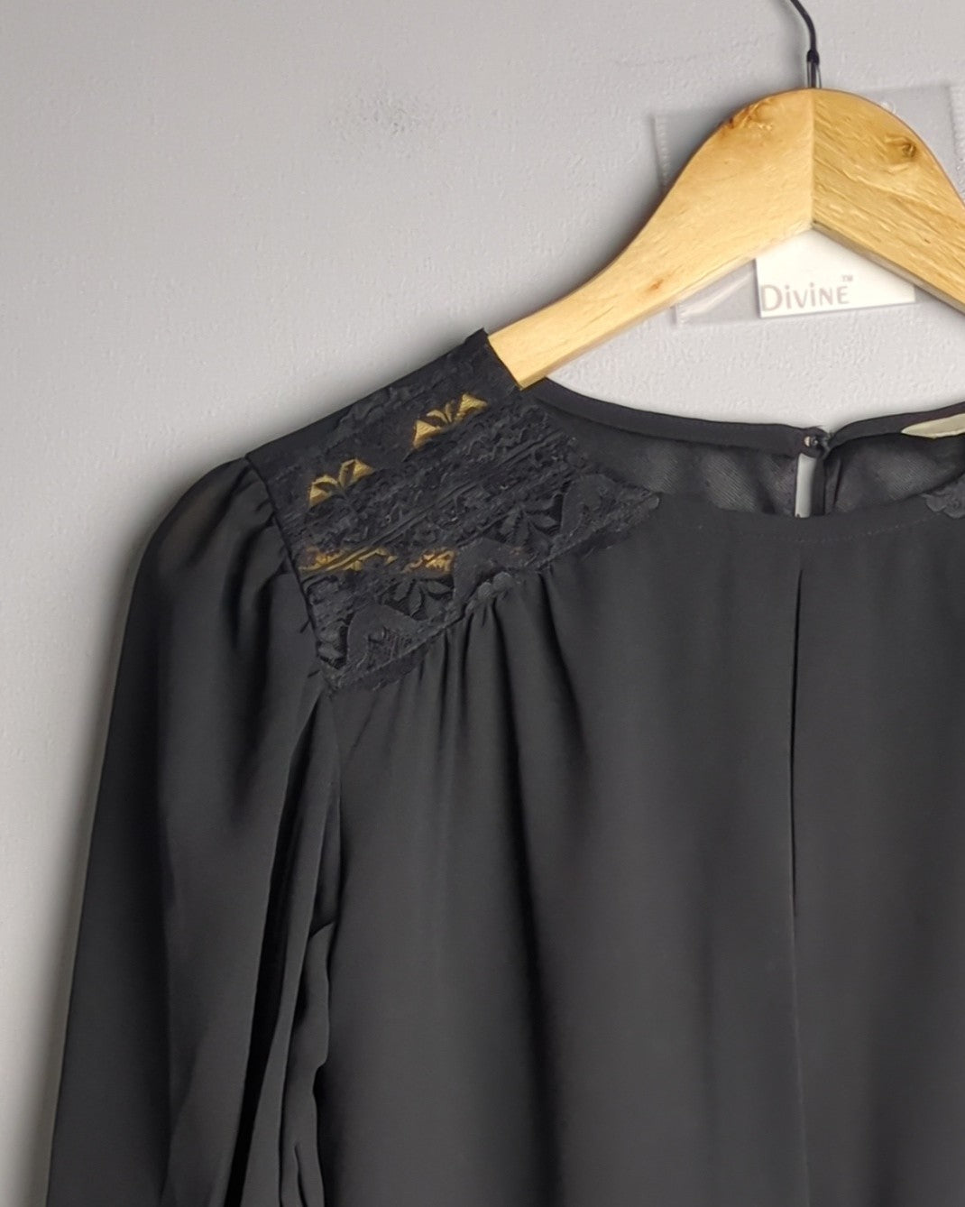And Black Lace Blouse