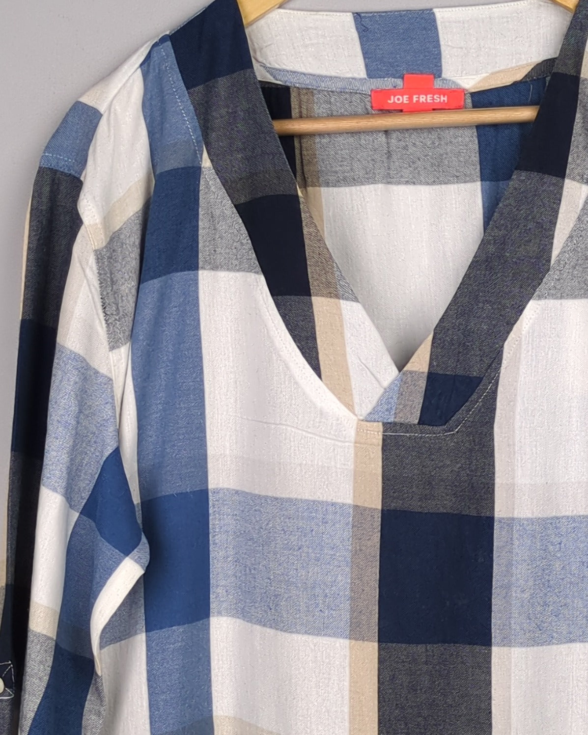 Joe Fresh Blue Plaid Tunic