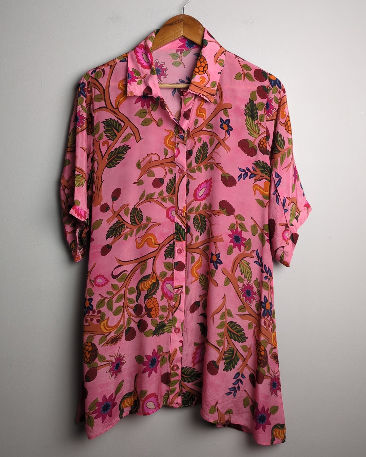 Pink Floral Shirt