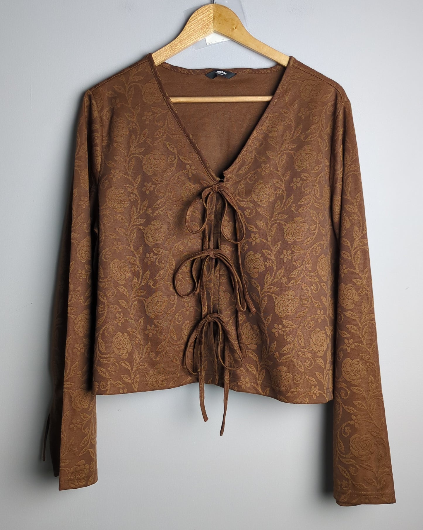 Yousta Brown Floral Cardigan