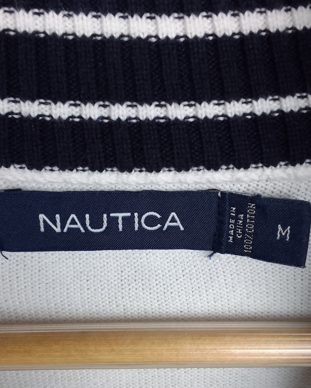 Nautica White Quarter Zip
