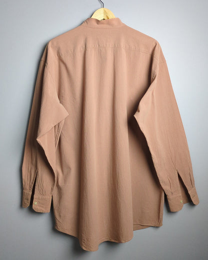 Uniqlo Beige Mandarin Shirt