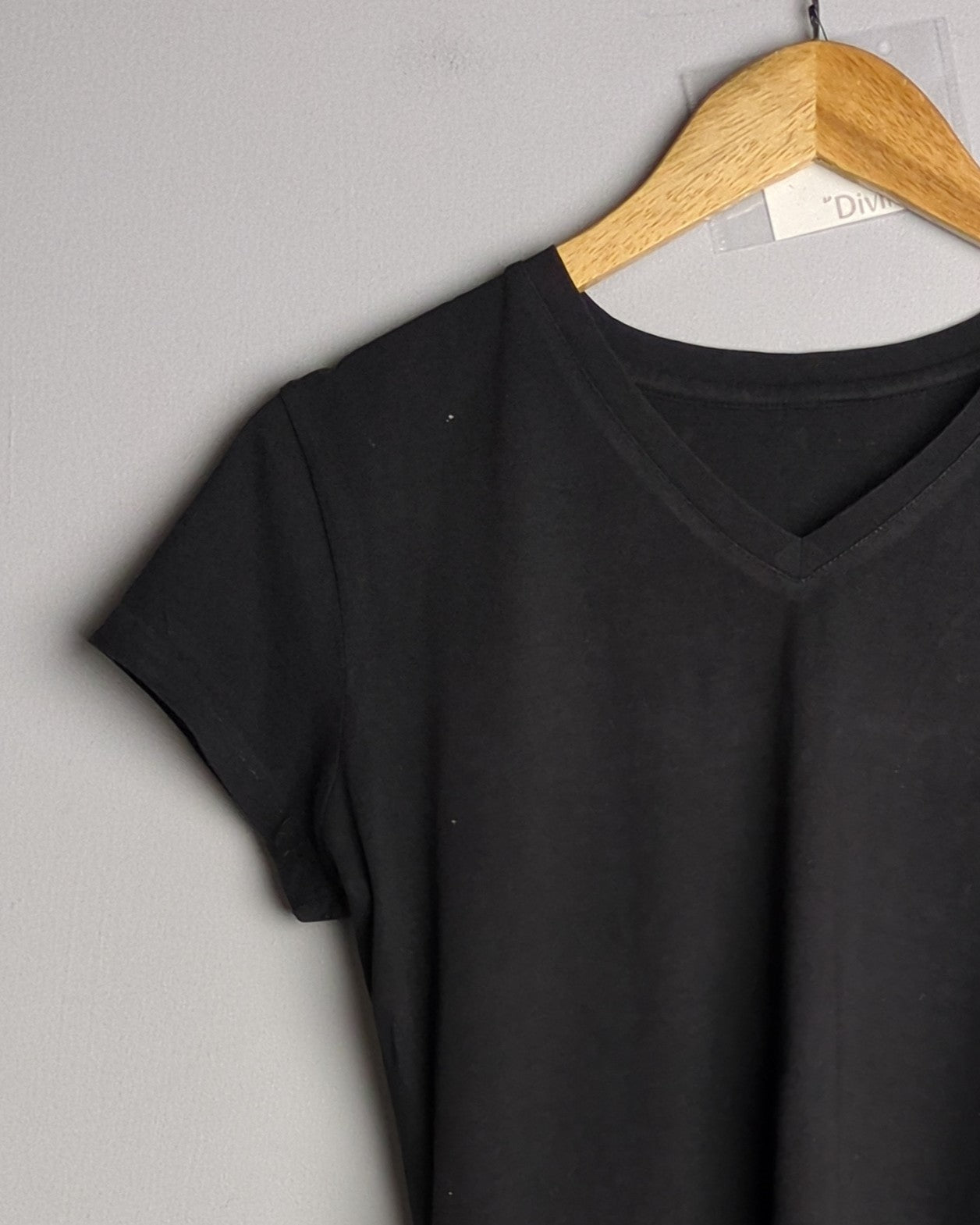 Black V-Neck Tee